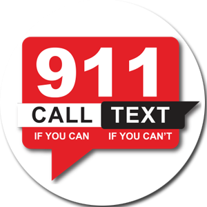 Badge logo for text 911